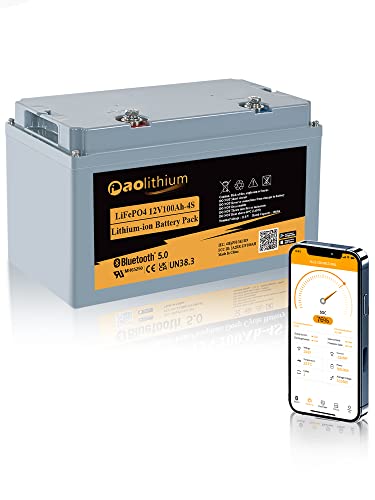 AOLITHIUM 12V 100Ah Deep Cycle LiFePO4 Lithium Battery