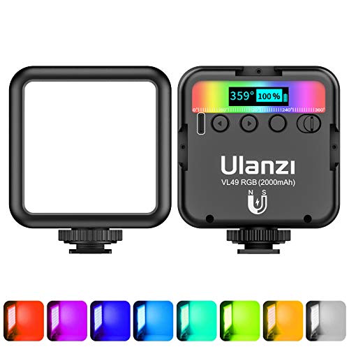 ULANZI VL49 RGB Video Lights, LED Camera Light